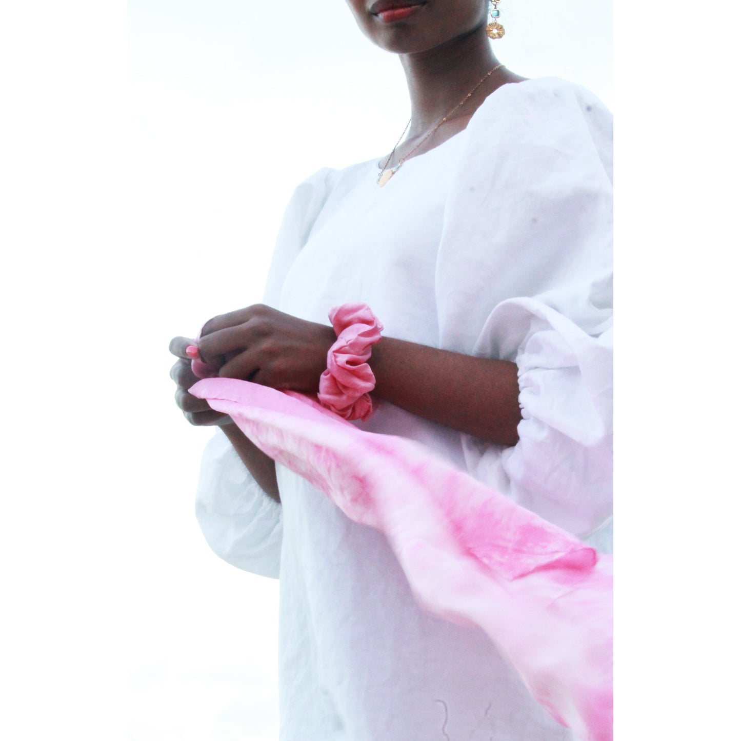 Clemence Tie Dye Silk Scarf