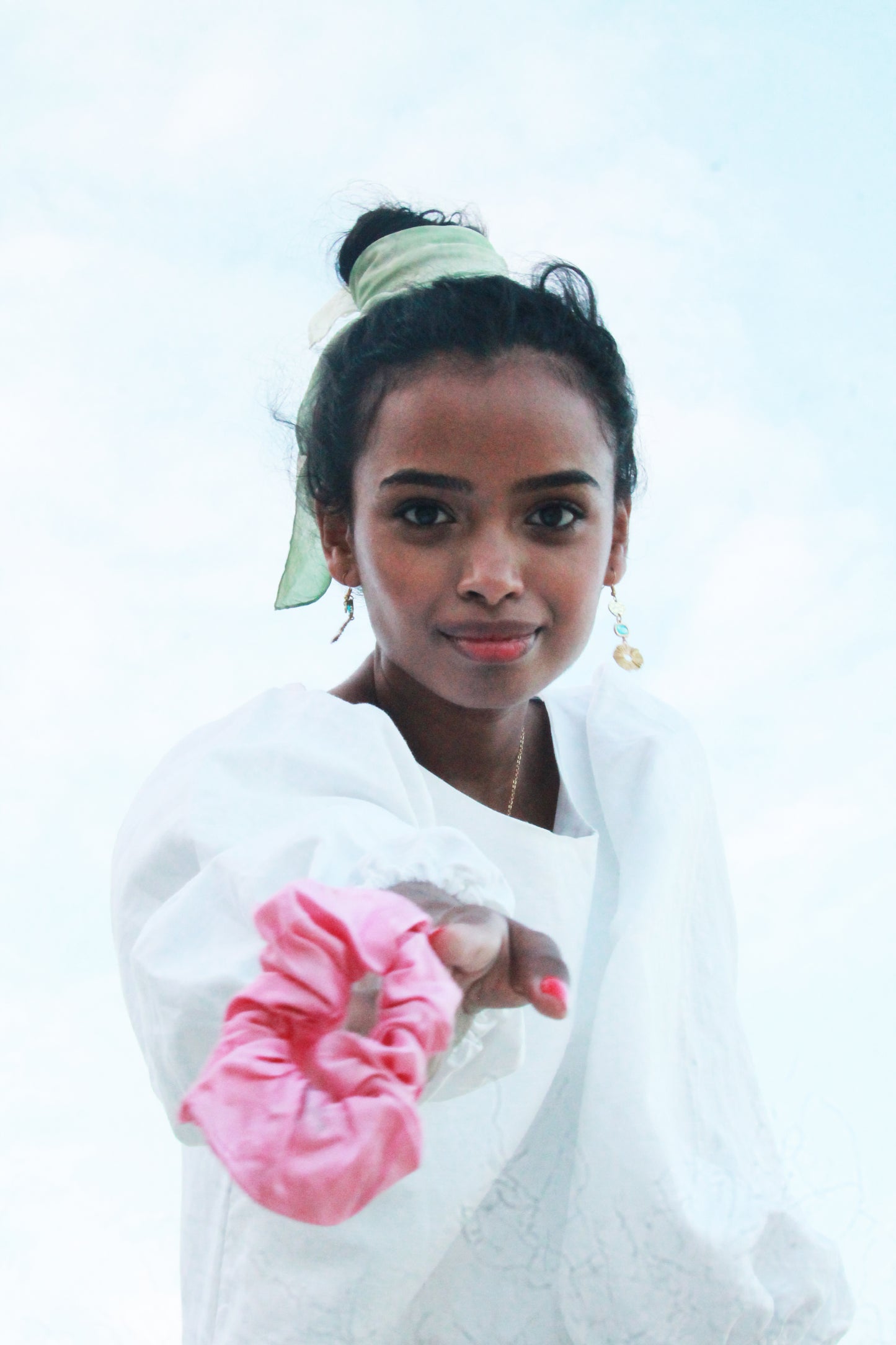 Tie Dye Pink Scrunchie