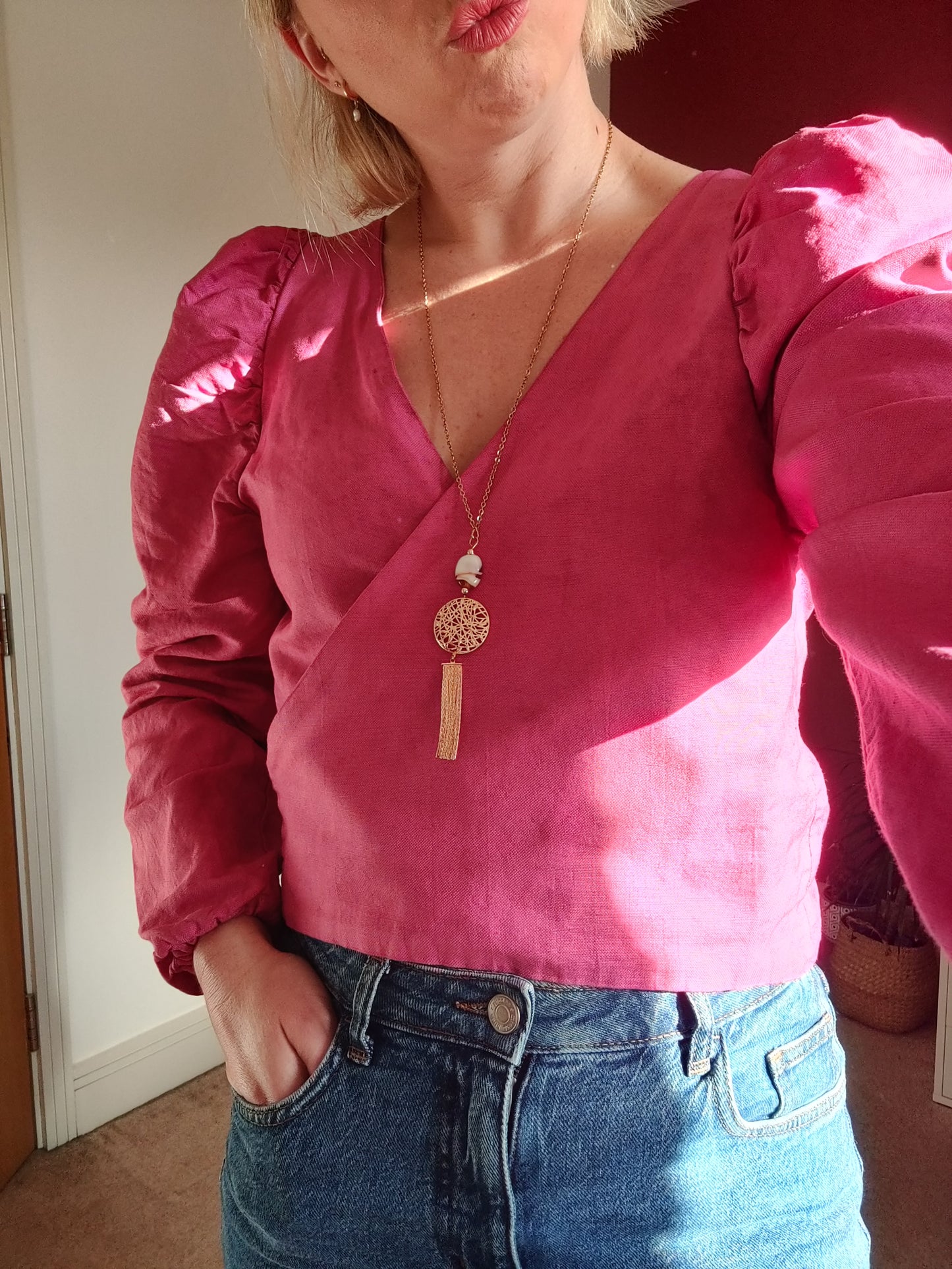 Olivia Cotton & Linen Blouse