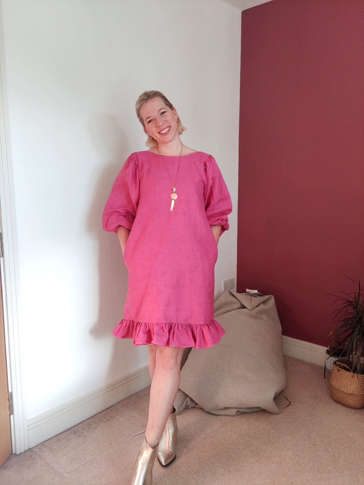 Isabella Midi Linen Dress