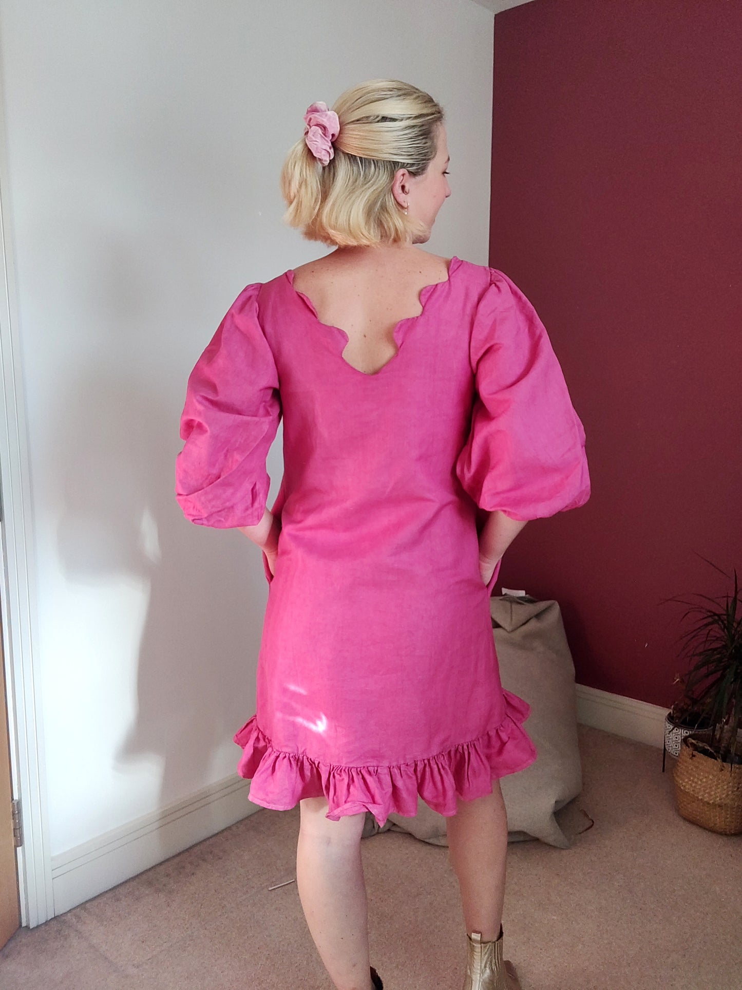 Isabella Midi Linen Dress