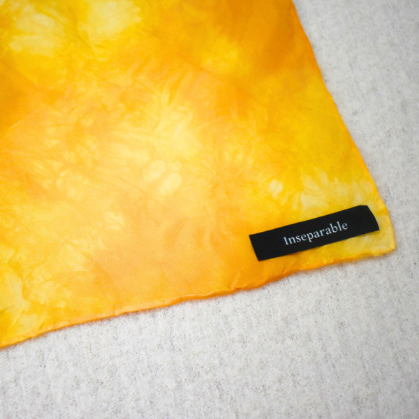 Lorie Silk Scarf 50 | Yellow