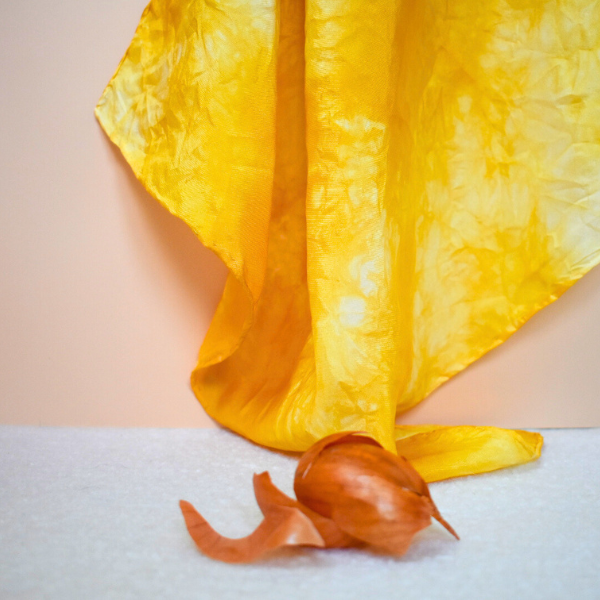 Lorie Silk Scarf 50 | Yellow