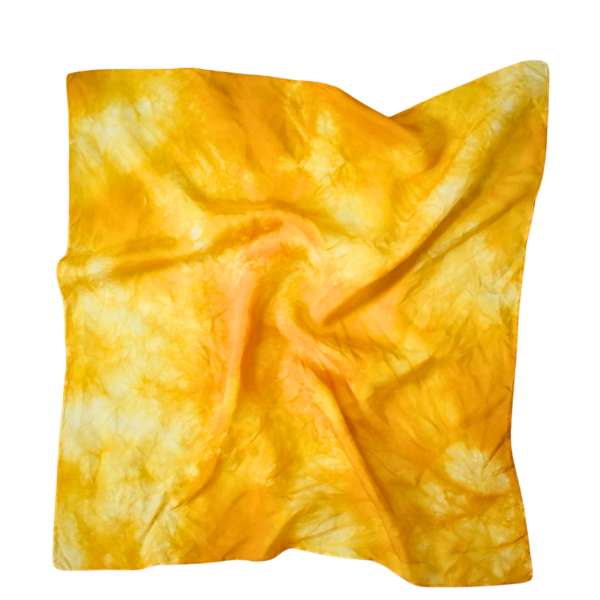 Lorie Silk Scarf 50 | Yellow