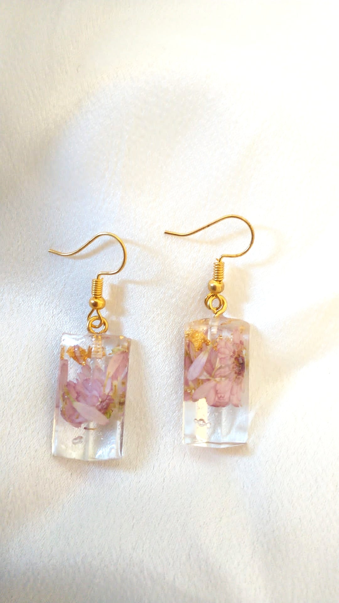 Elly Recycled Resin Gold Earrings