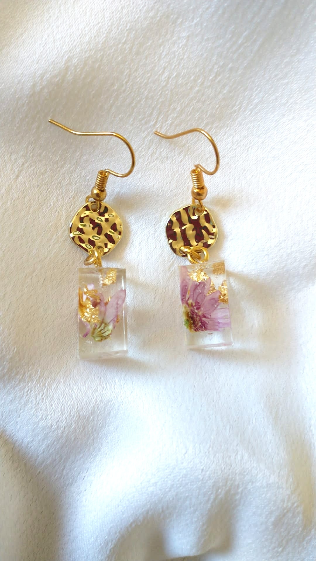 Melissa Recycled Resin Gold Earrings